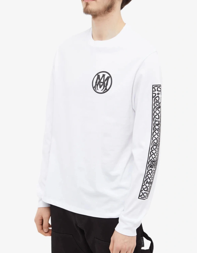 OUIJA LONG SLEEVE TEE WHITE