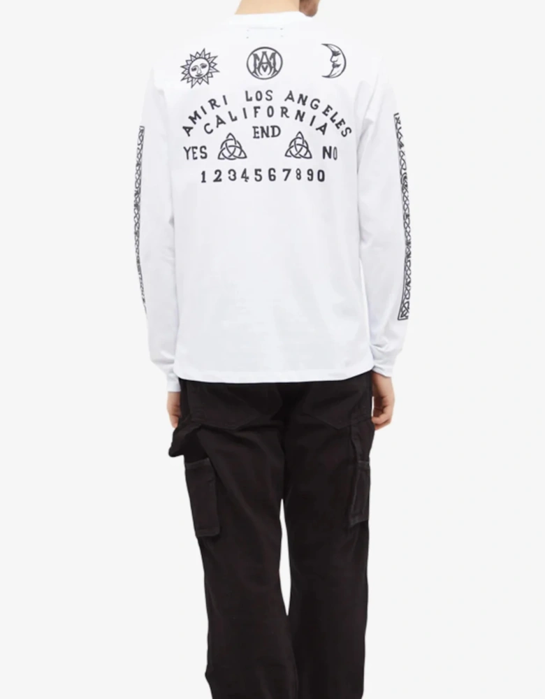 OUIJA LONG SLEEVE TEE WHITE