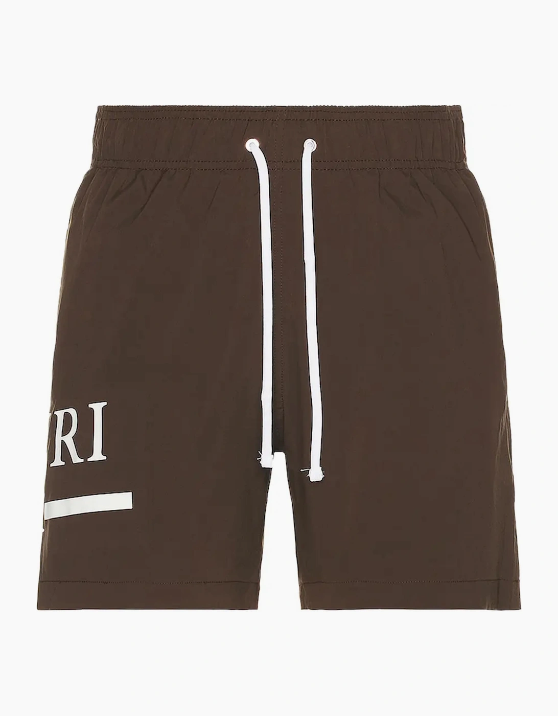 Amiri AMIRI MA BAR LOGO SWIM SHORTS BROWN