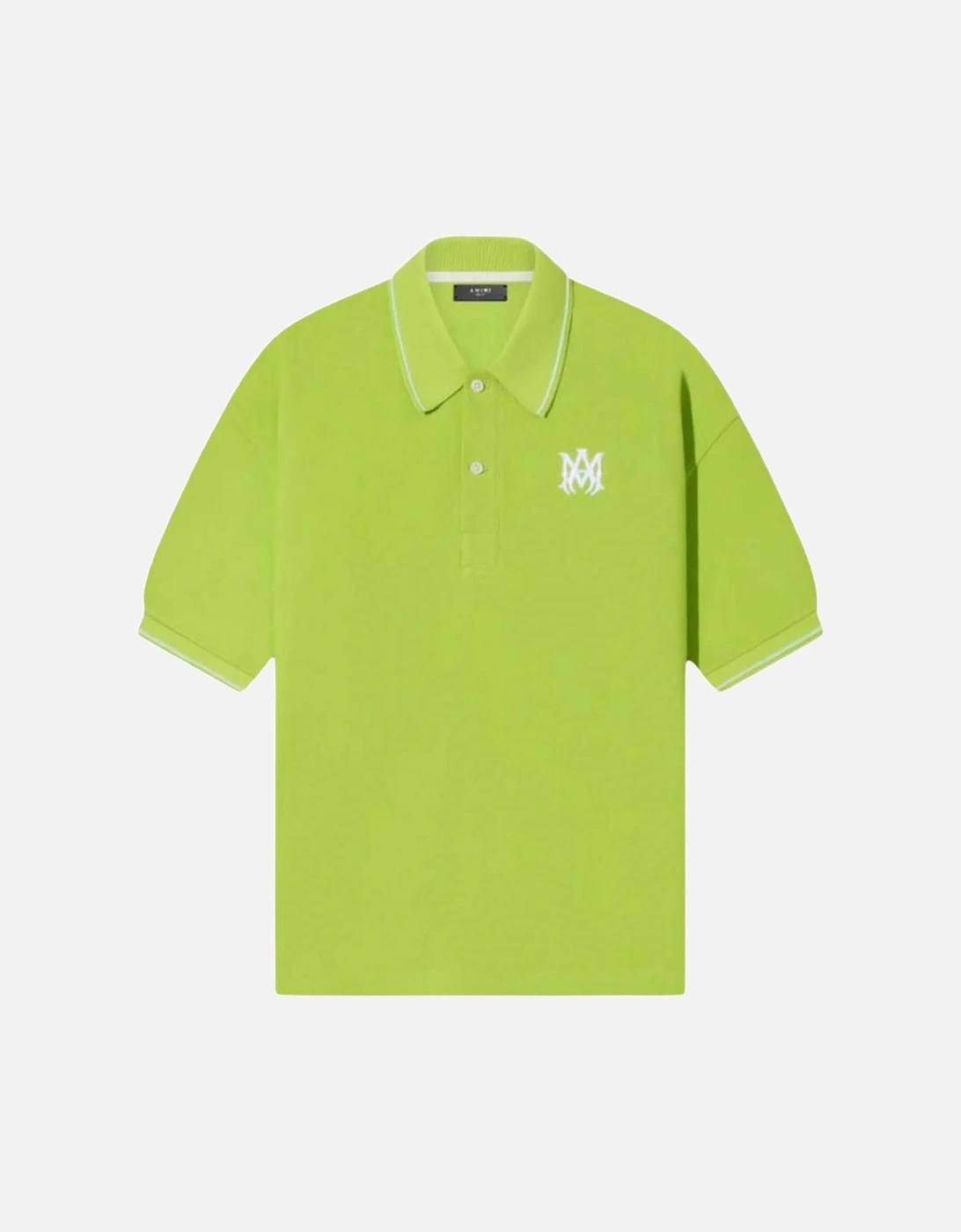 SOLID SHORT SLEEVE MA LOGO POLO LIME, 3 of 2