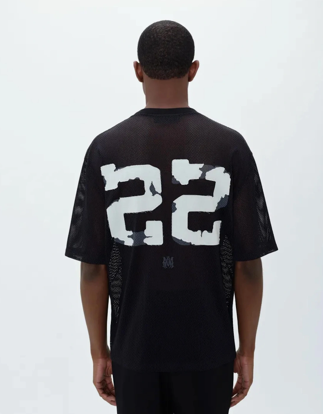 22 MESH TEE BLACK
