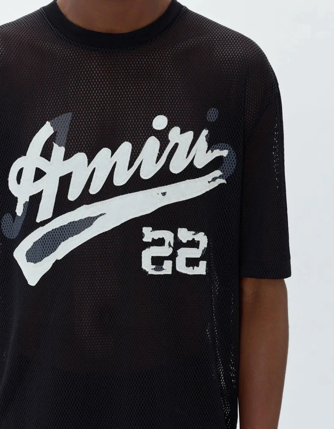22 MESH TEE BLACK