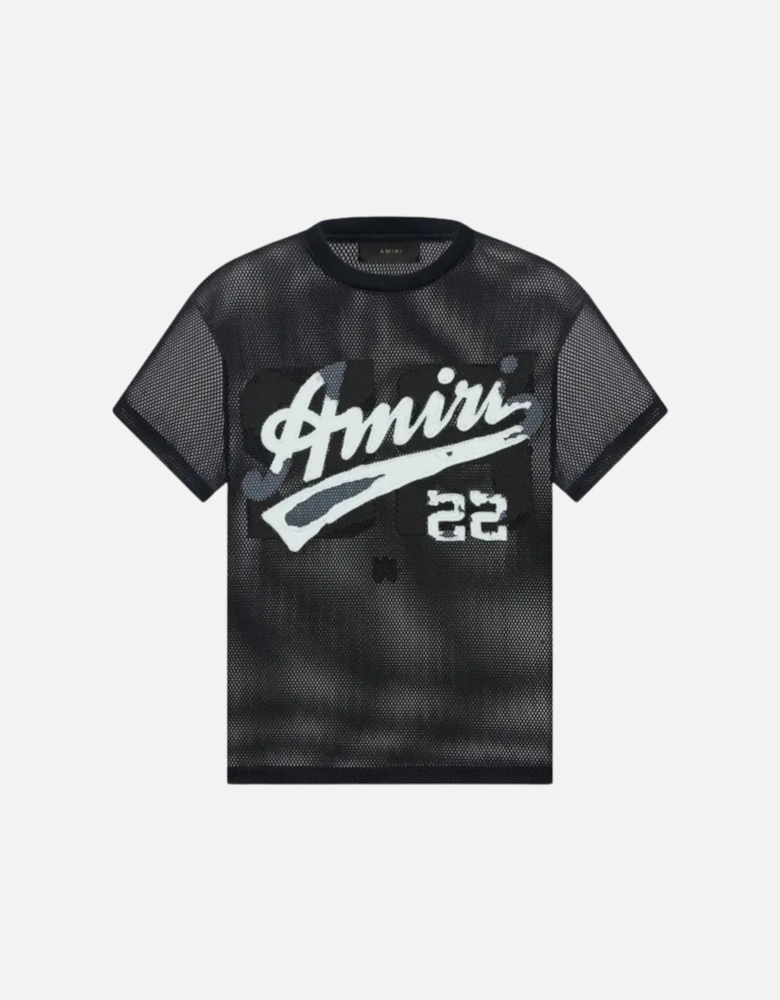 22 MESH TEE BLACK