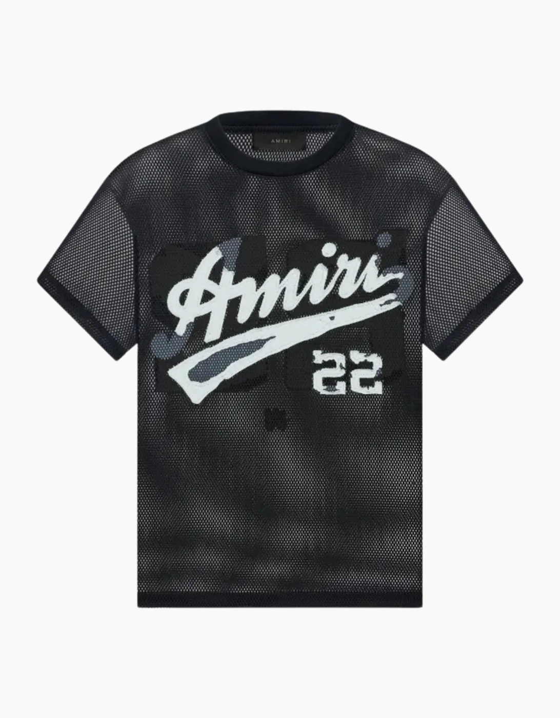 AMIRI 22 MESH TEE BLACK - Size: M