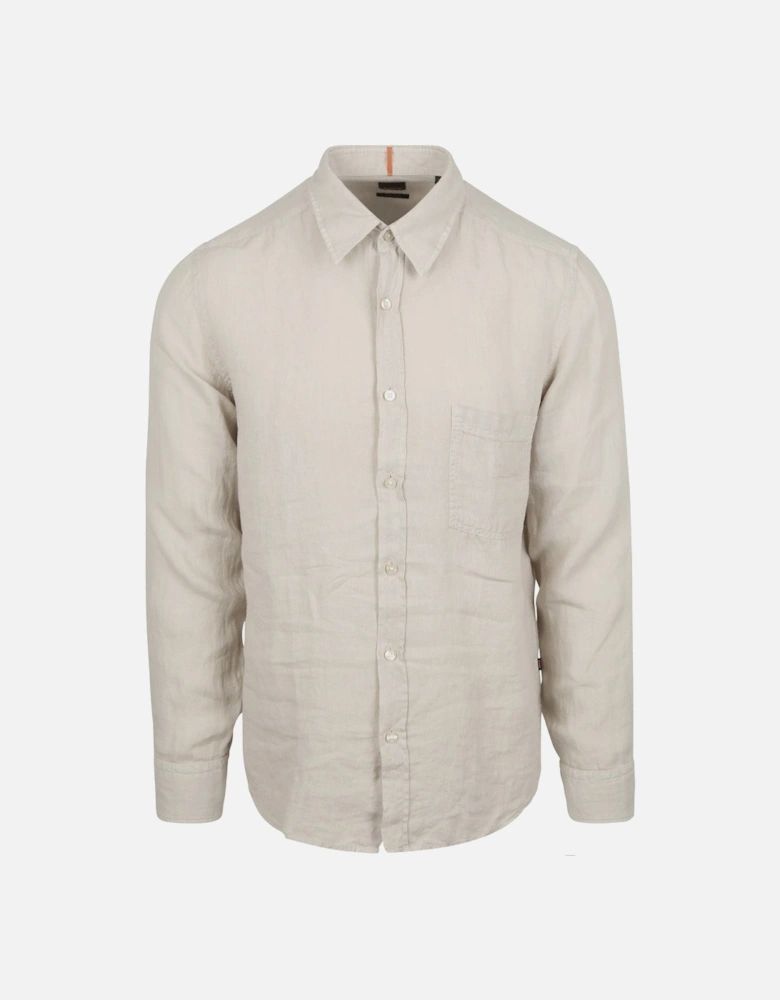 Boss Relegant 6 Linen Long Sleeve Shirt