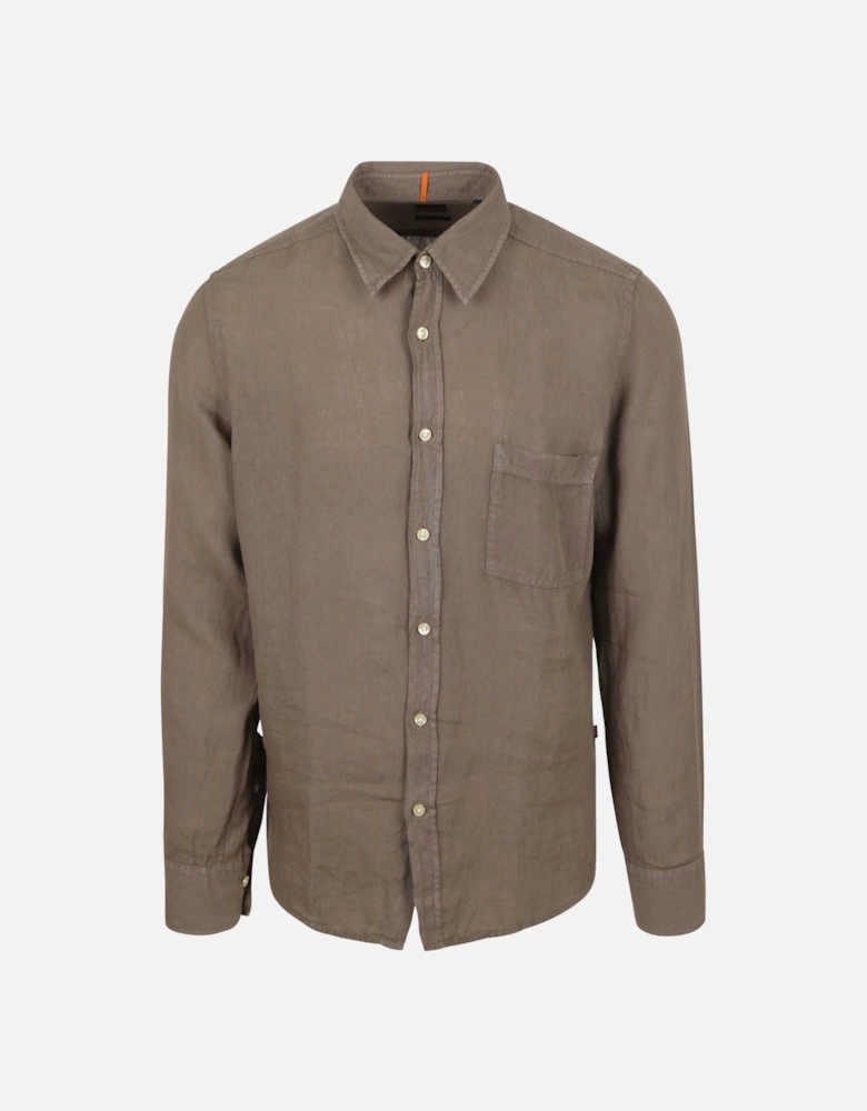 Boss Relegant 6 Linen Long Sleeve Shirt
