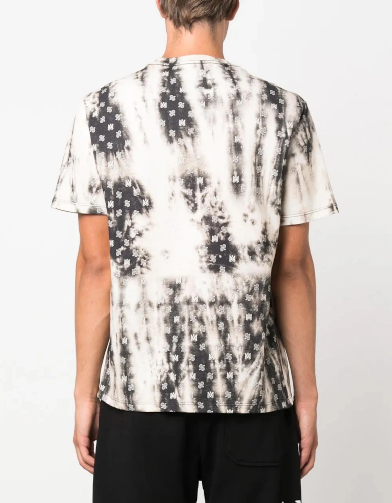 BANDANA BLEACH TEE BLACK BEIGE