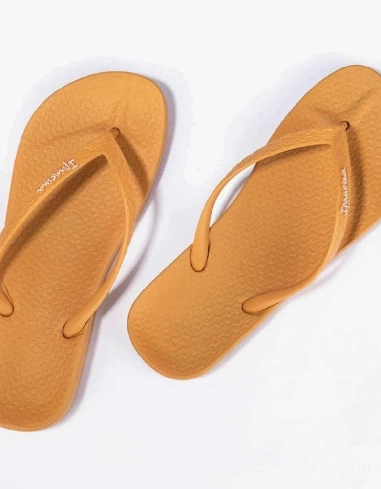 ANATOMIC COLORS Womens Vegan Flip-Flops Tan