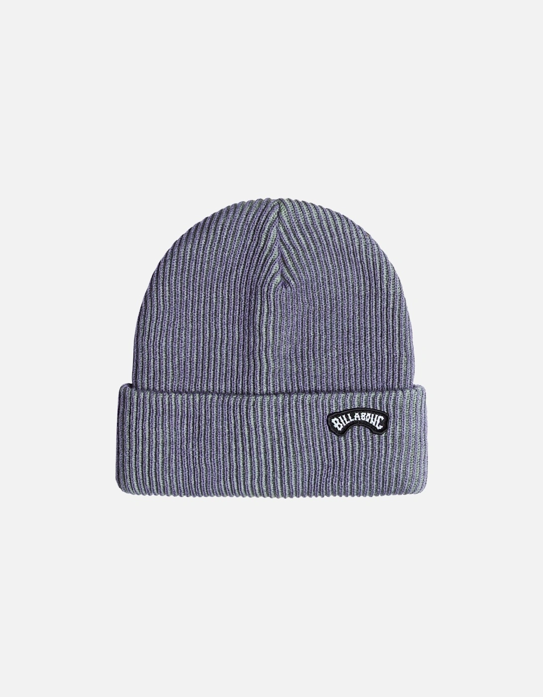 Mens Arch Patch Fine Knit Cuffed Beanie, 2 of 1