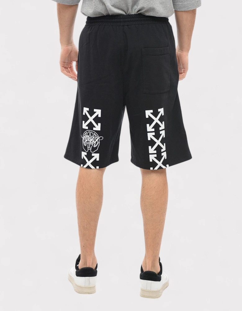 Exactly The Opposite Arrow Skate Sweatshorts Black