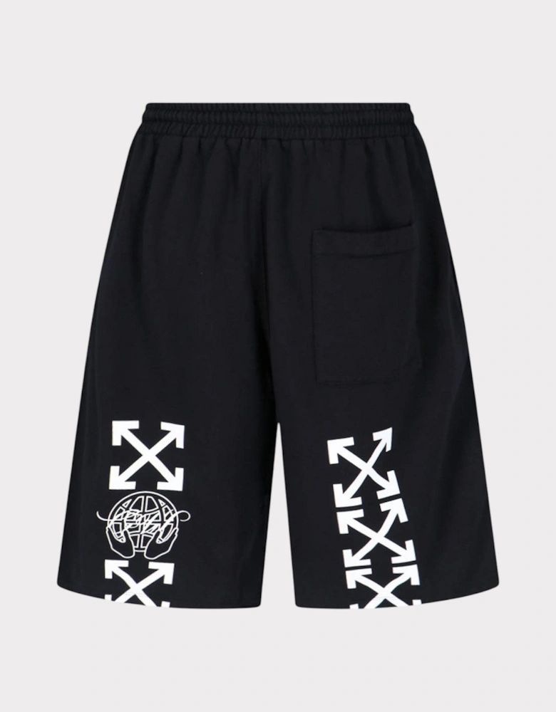 Exactly The Opposite Arrow Skate Sweatshorts Black