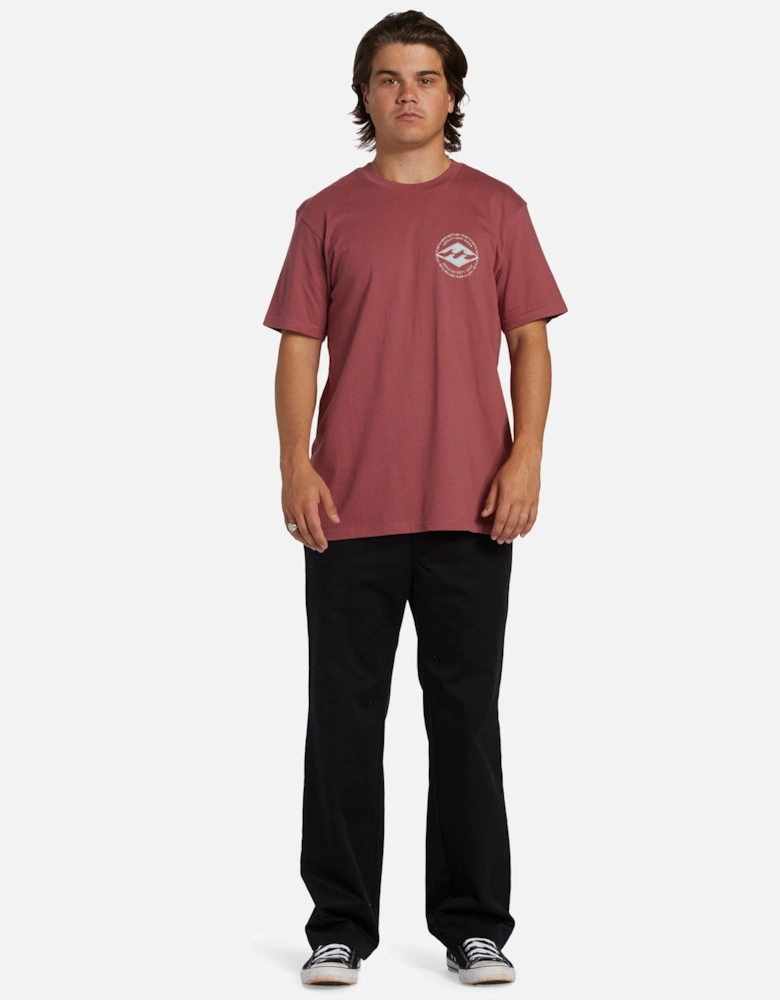 Mens Rotor Diamond Short Sleeve Cotton T-Shirt
