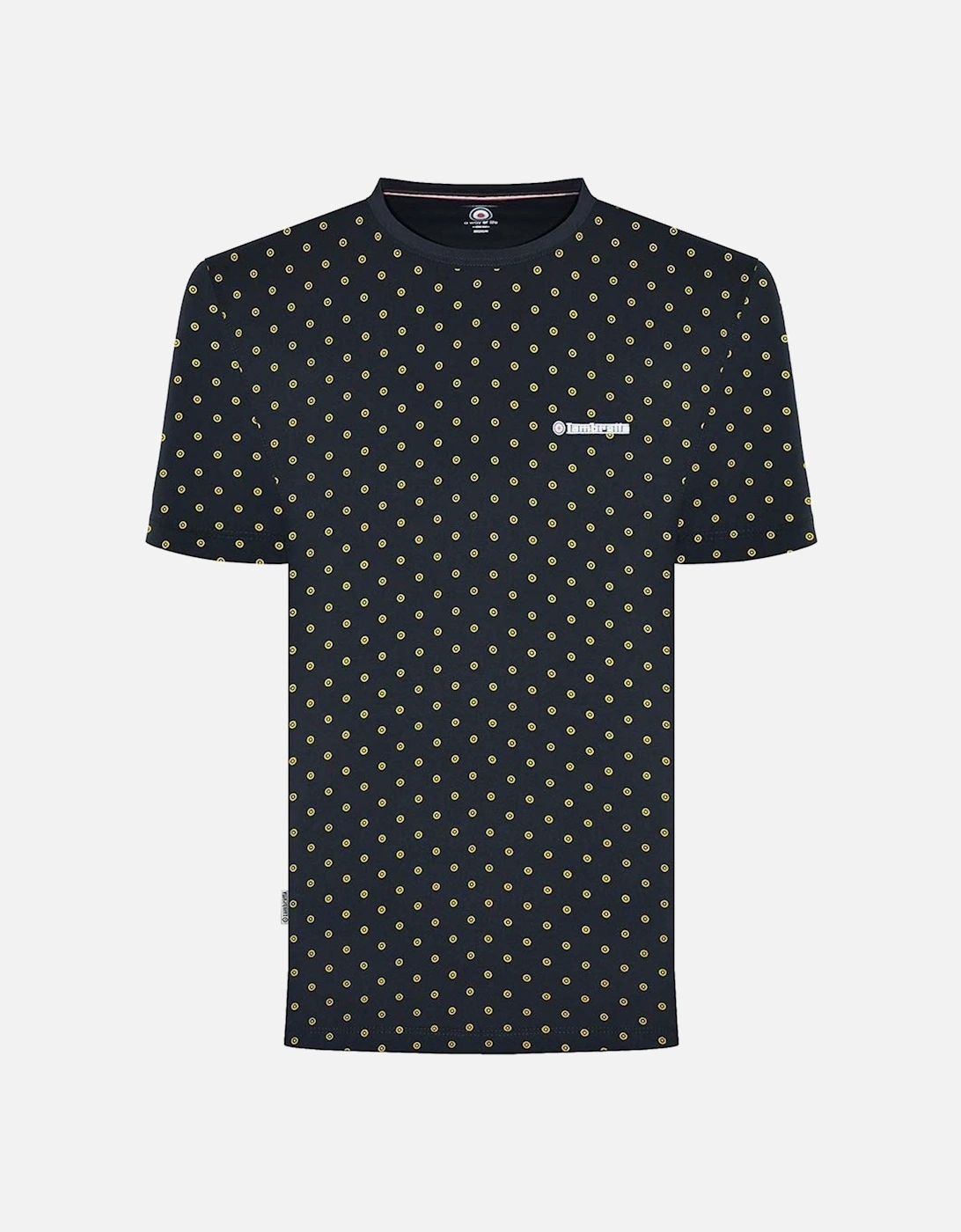 Mens Target AOP Retro Crew Neck T-Shirt, 2 of 1