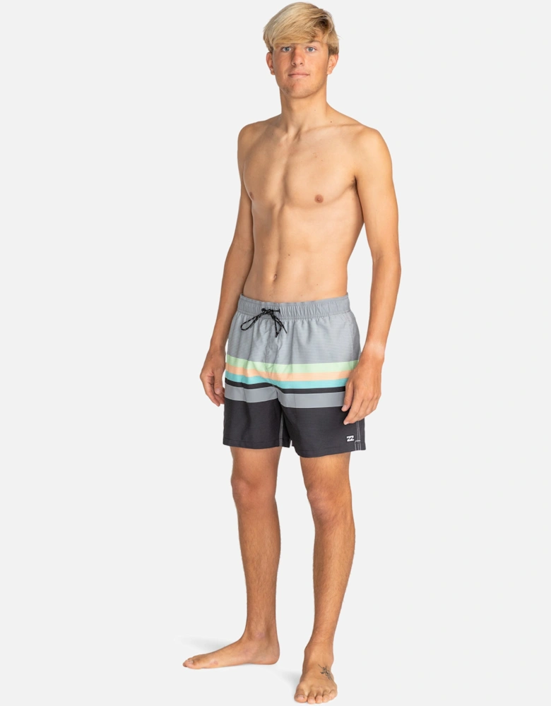 Mens All Day Stripes 16" Swim Shorts