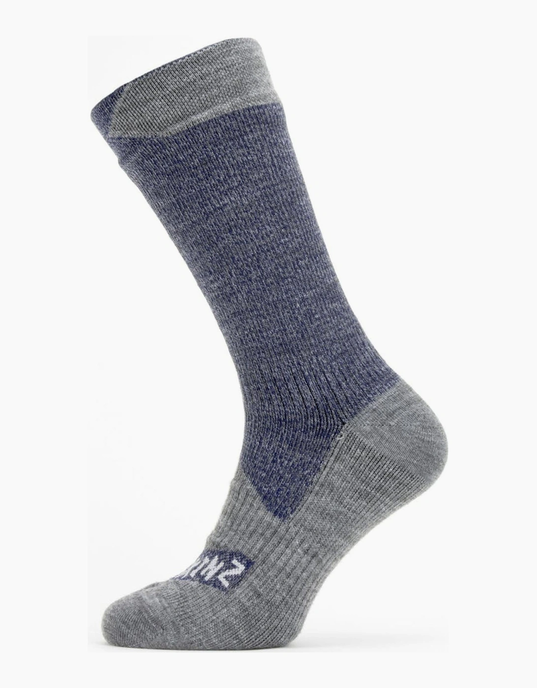Sealskinz Unisex Grey Raynham Waterproof All Weather Mid Socks  M