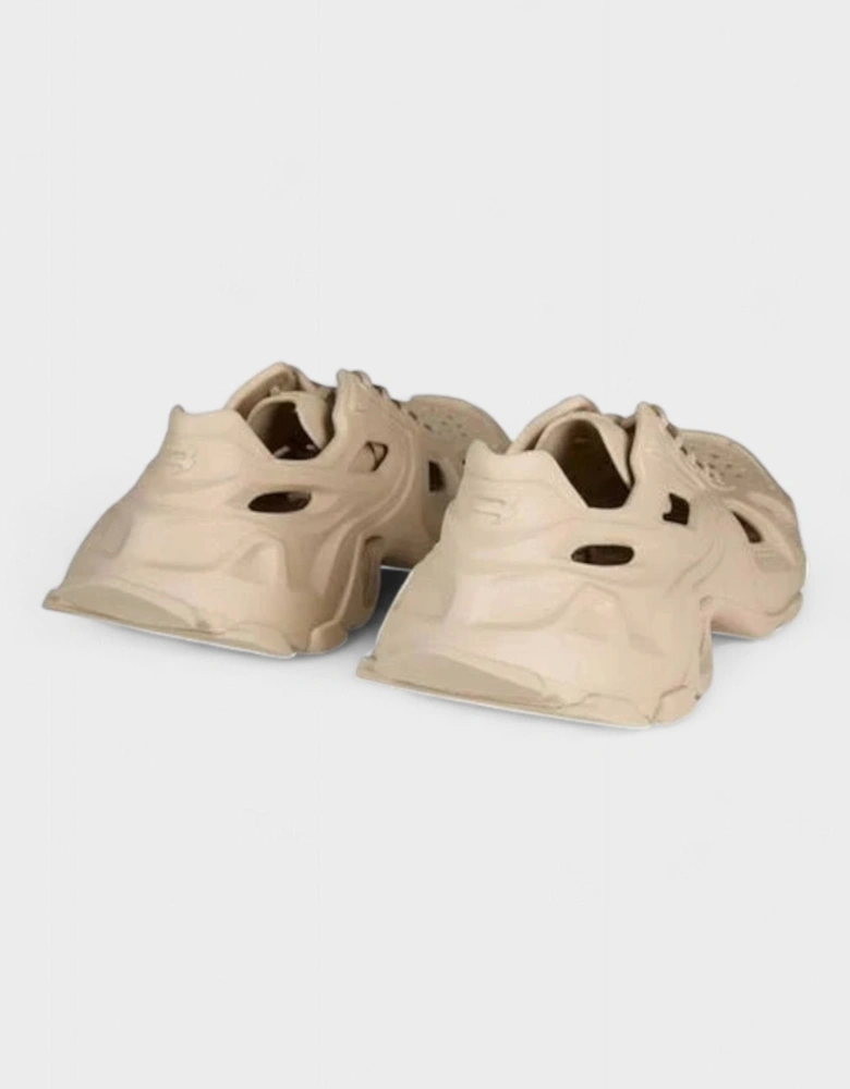 HD Caged Lace Up Sneakers Taupe