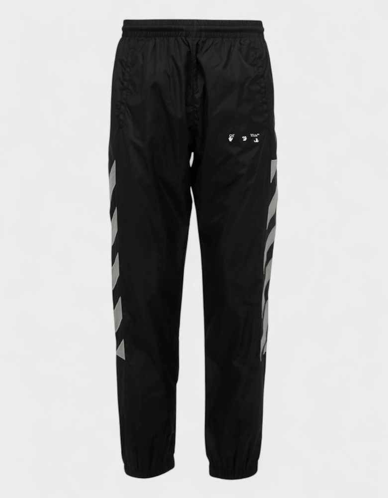 Diag Nylon Trackpant Black Limestone