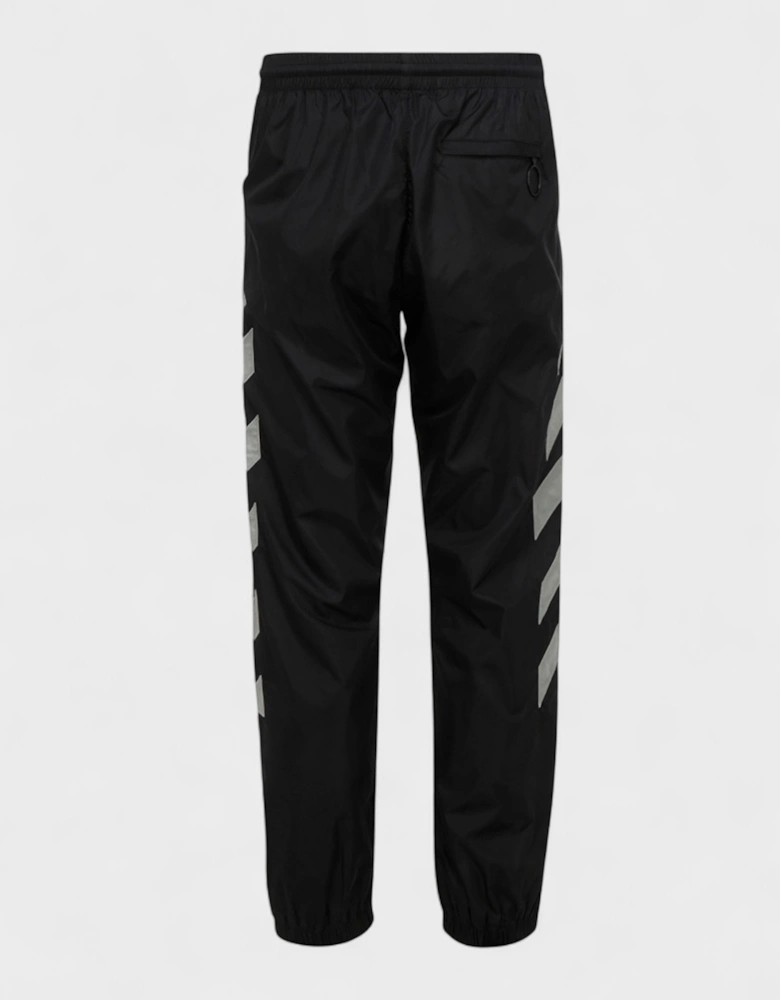 Diag Nylon Trackpant Black Limestone