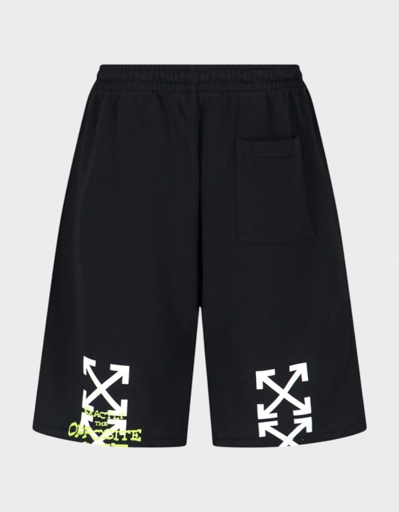 Opposite Arrow Skate Sweatshorts Black