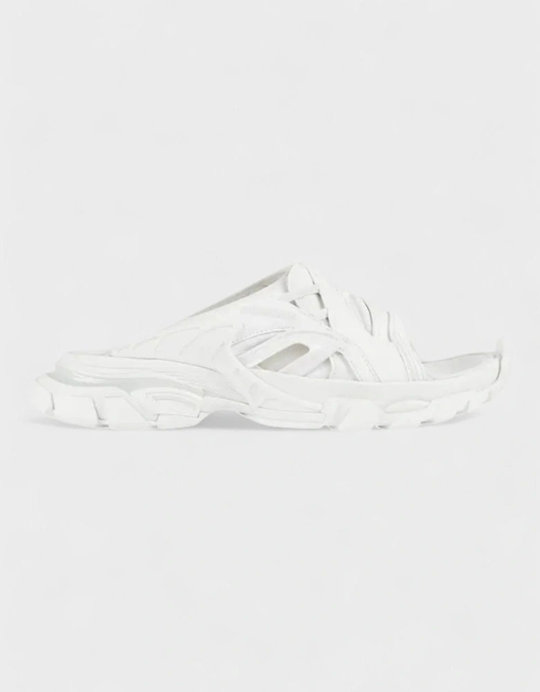 Track Slide Sandal White