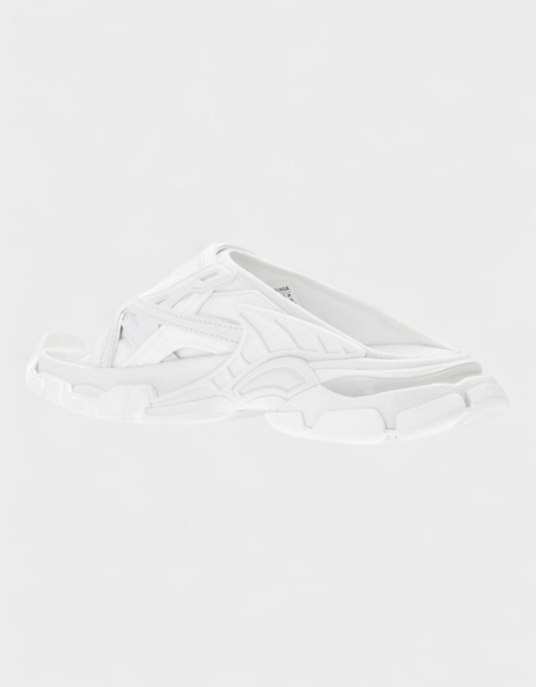 Track Slide Sandal White