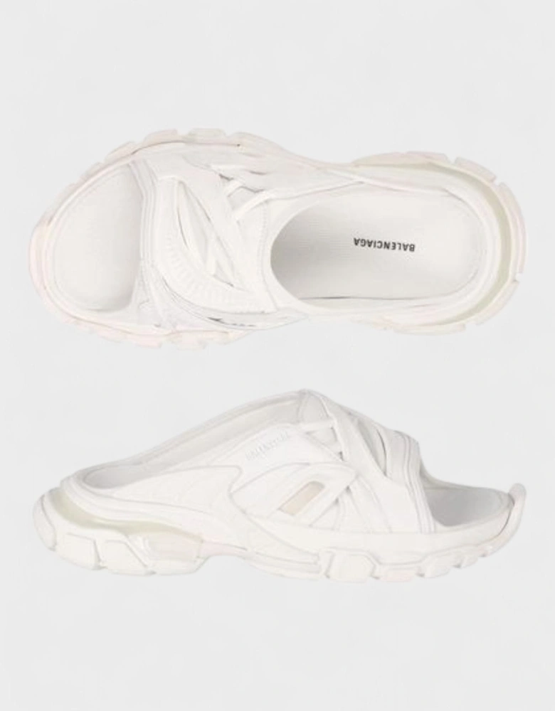 Track Slide Sandal White