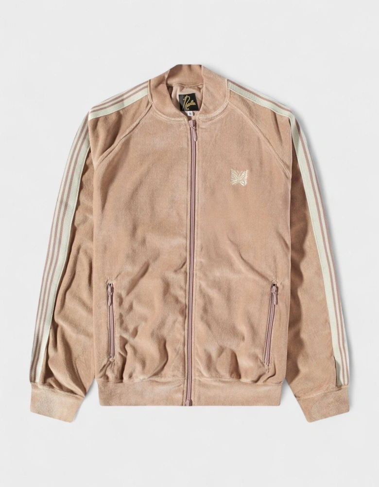 Velour Track Jacket Old Rose