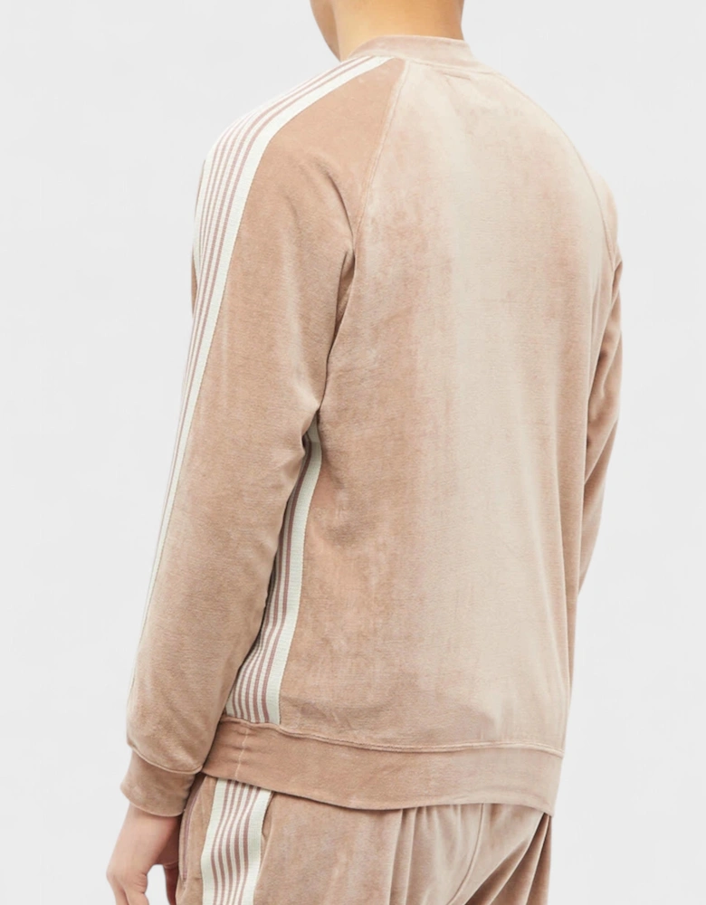 Velour Track Jacket Old Rose