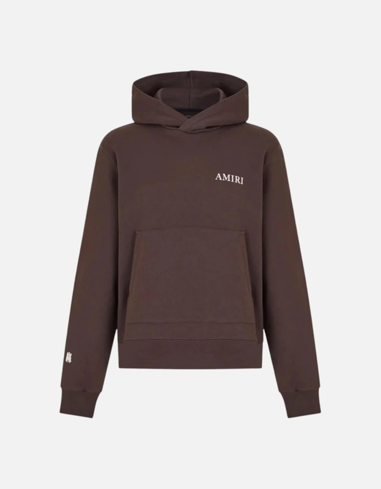 PUFF LOGO HOODIE BROWN