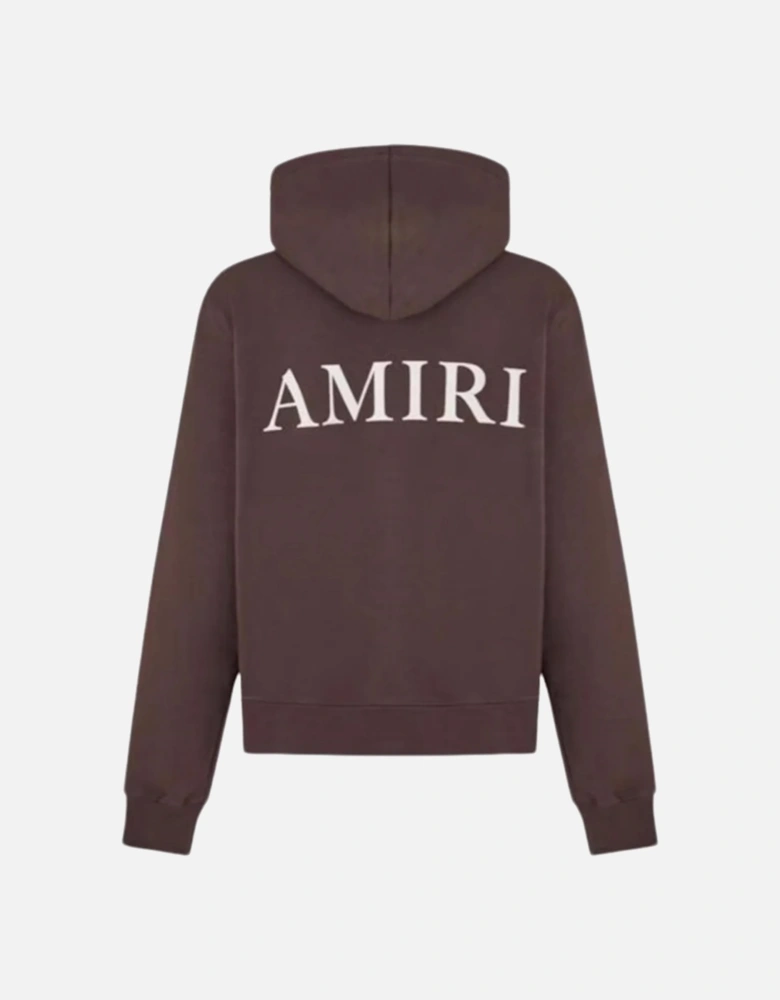 PUFF LOGO HOODIE BROWN