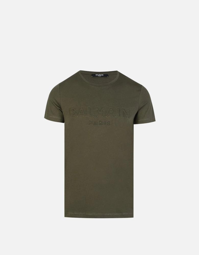 Embossed Logo T-Shirt - Khaki