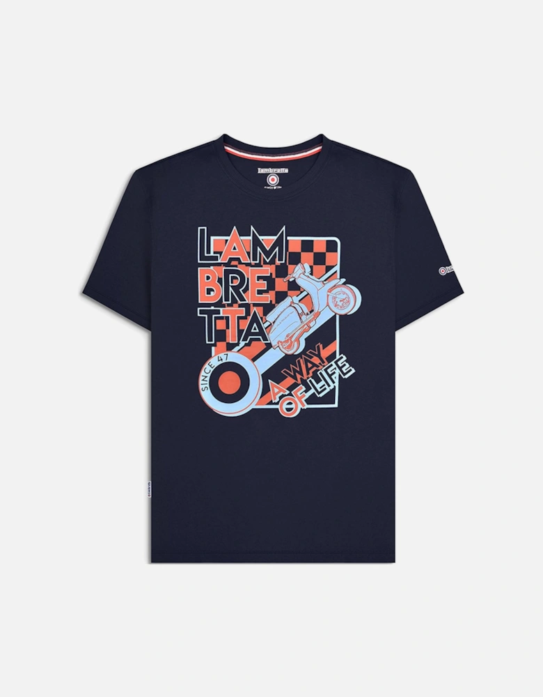 Mens Cover Short Sleeve Crew Neck T-Shirt