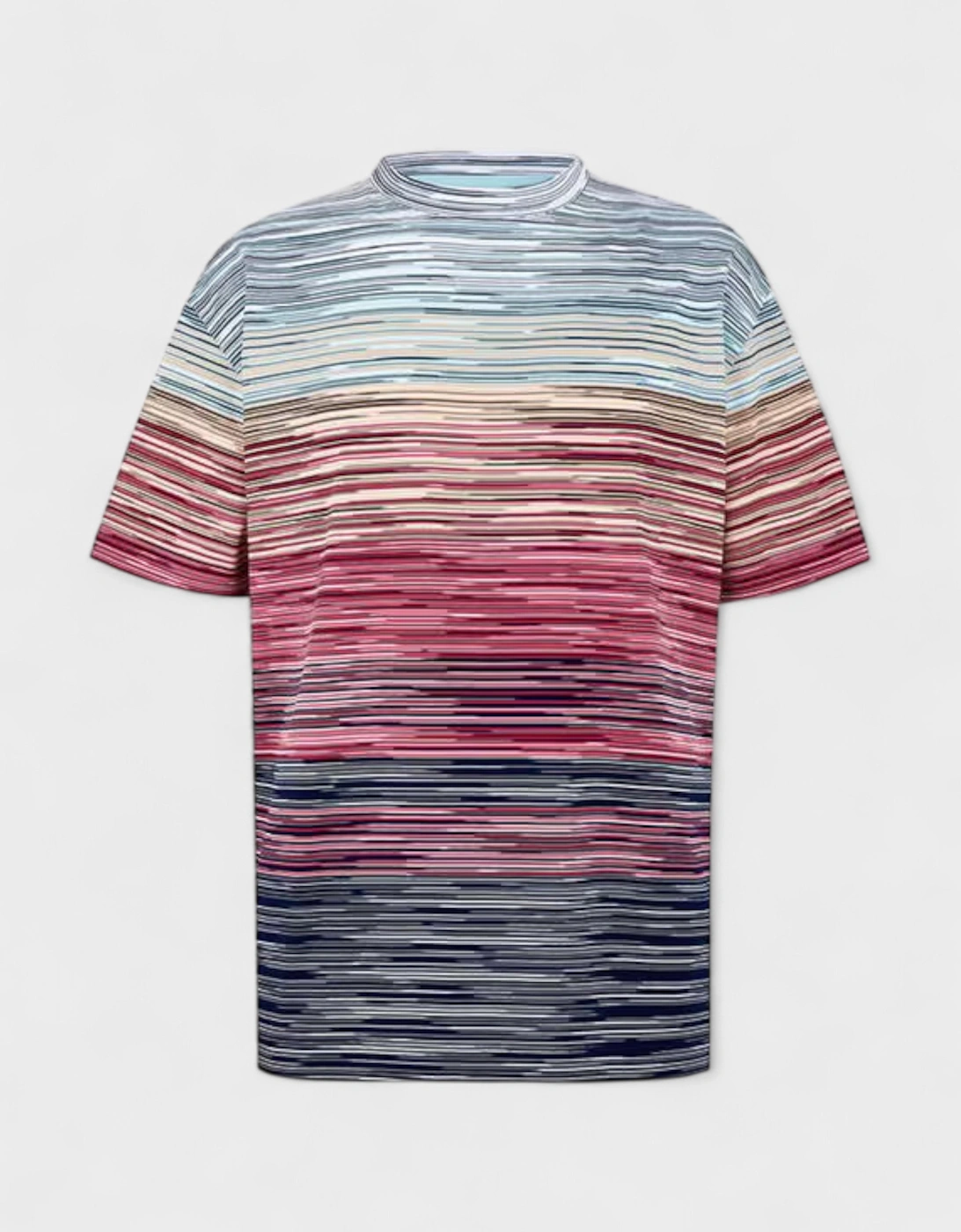 Space Dye Cotton T Shirt Blue Red, 6 of 5