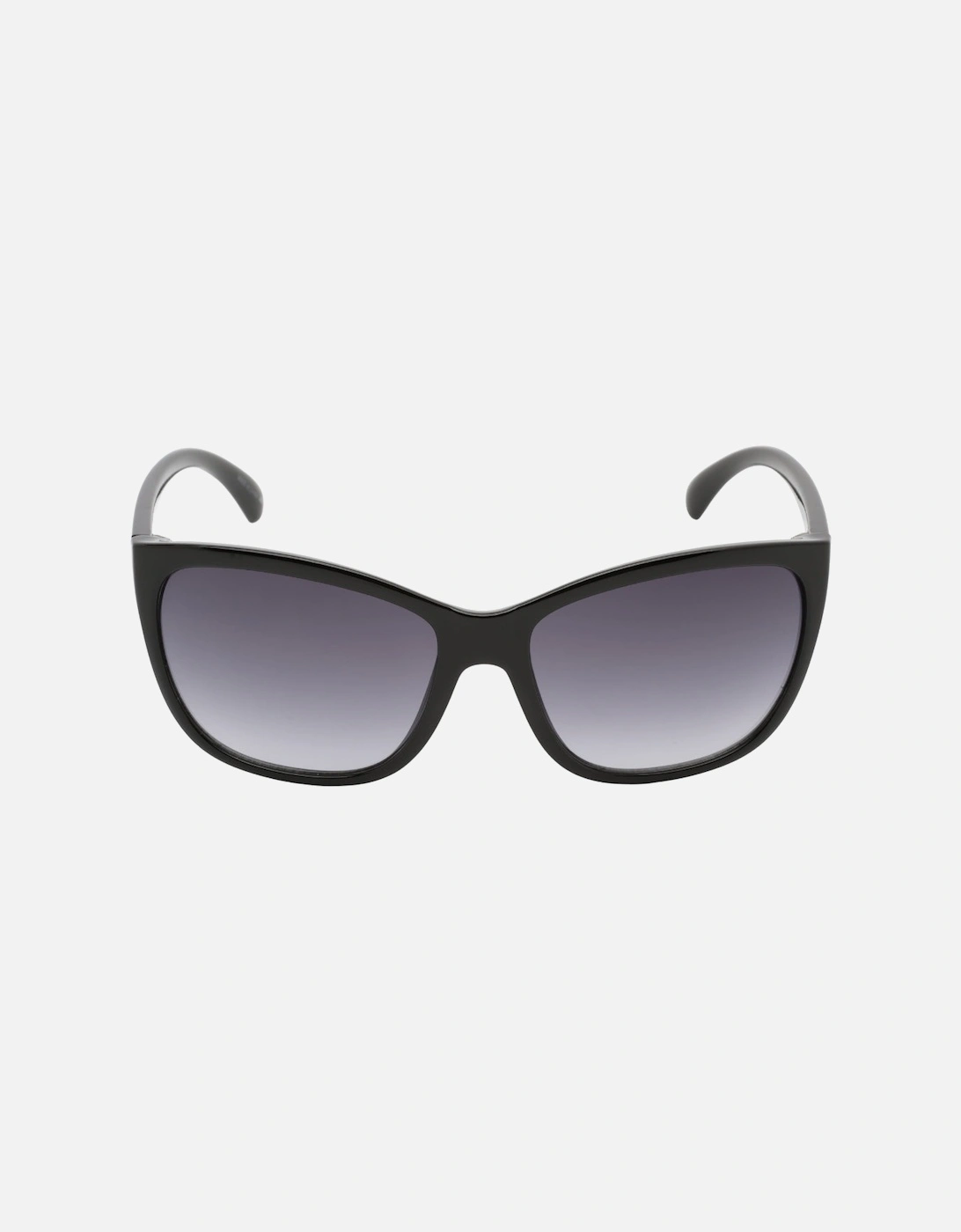 Dark Grey Gradient Lens Black Sunglasses