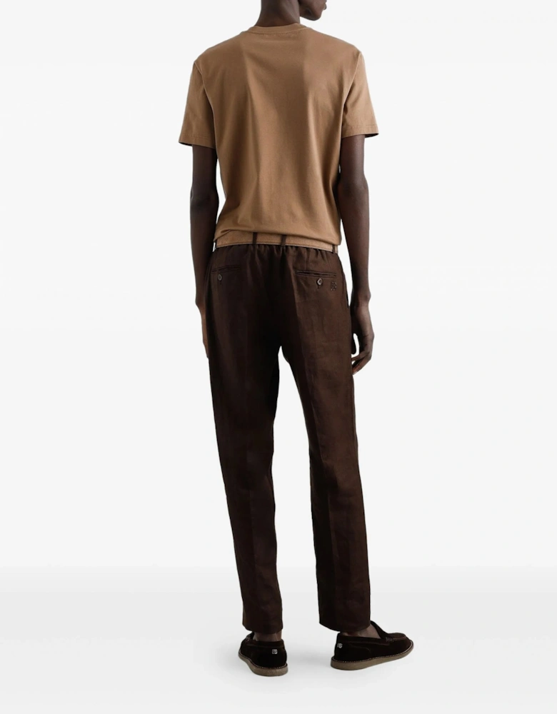 Branded Cotton T-Shirt Tan