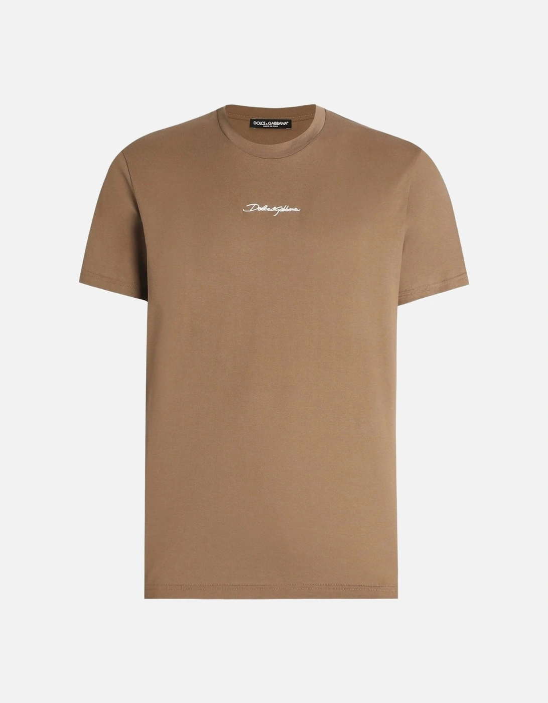 Branded Cotton T-Shirt Tan, 6 of 5