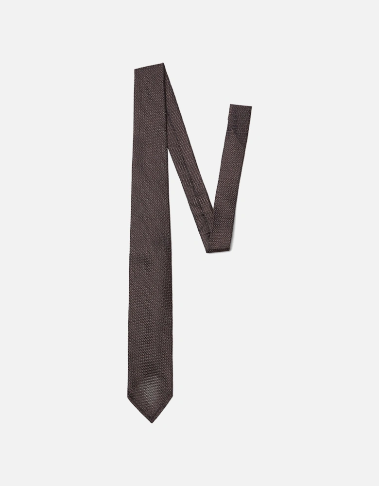 Jacquard Tie Brown