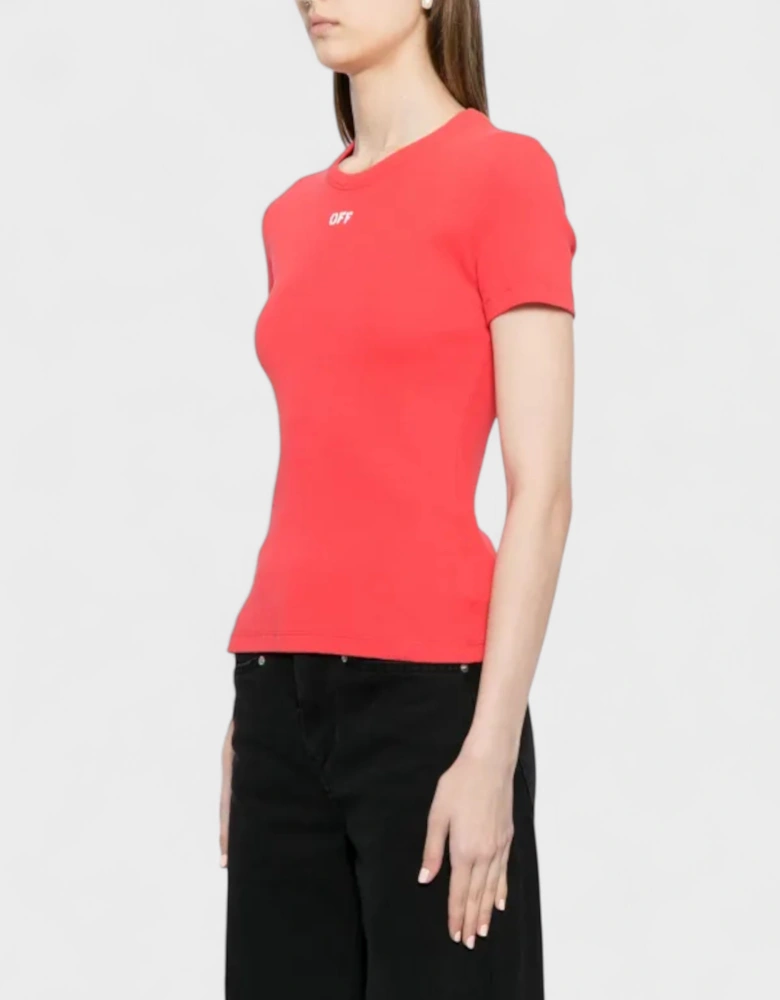 Off Stamp T-Shirt Red