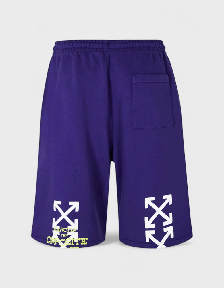 Opposite Arrow Skate Sweatshorts Purple