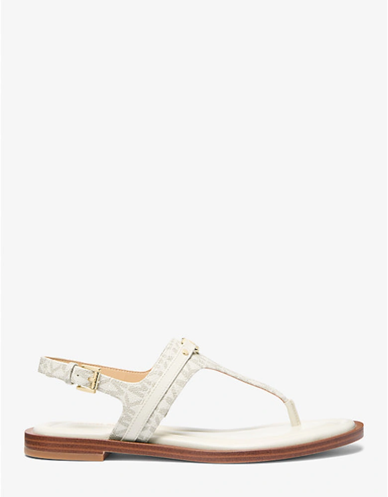 Mandy Signature Logo T-Strap Sandal