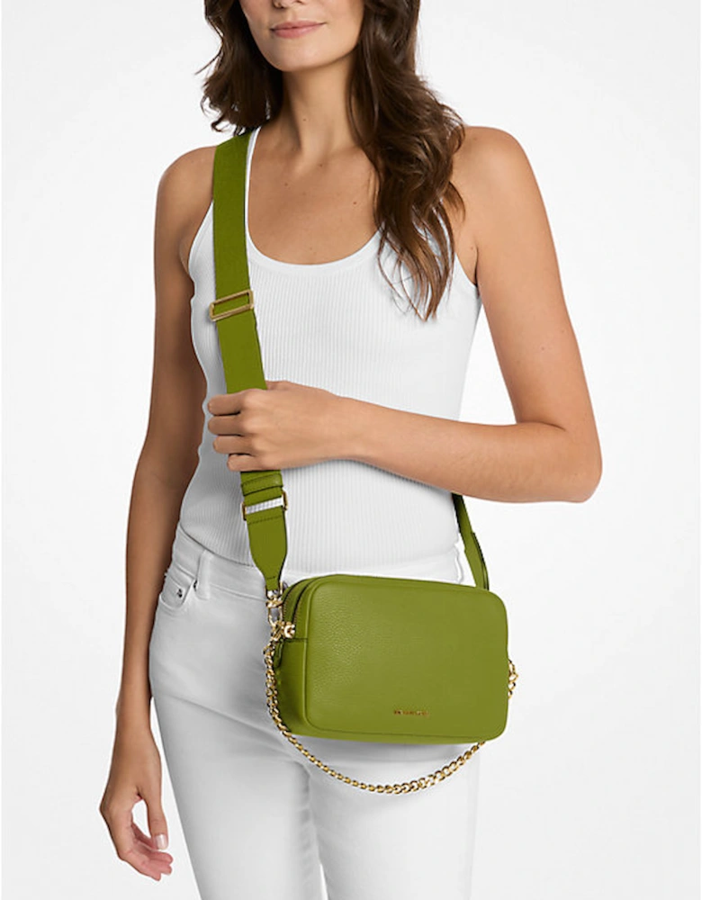 Bryant Medium Pebbled Leather Camera Crossbody Bag