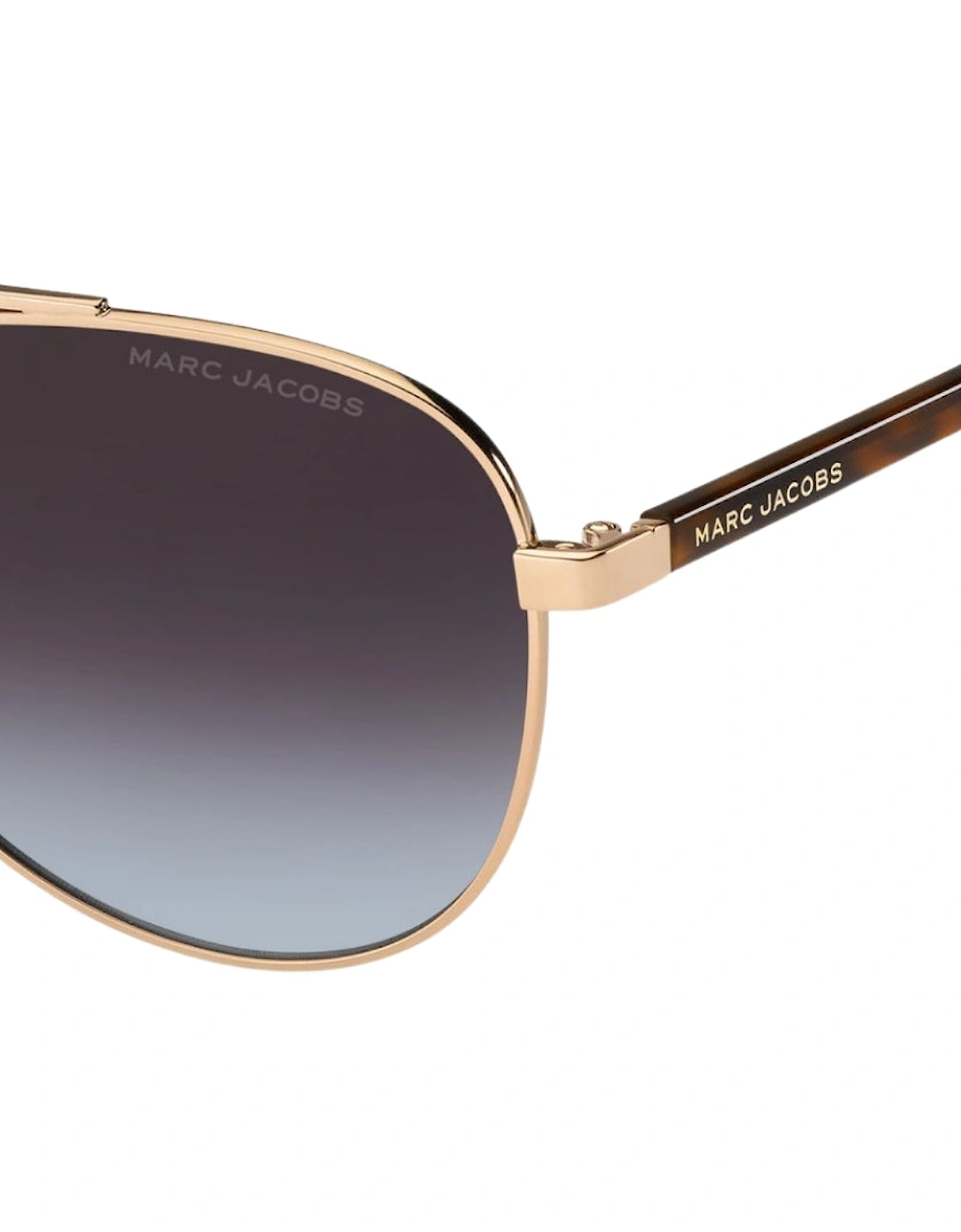 Brown Teal Lens Havana Detail Gold Sunglasses