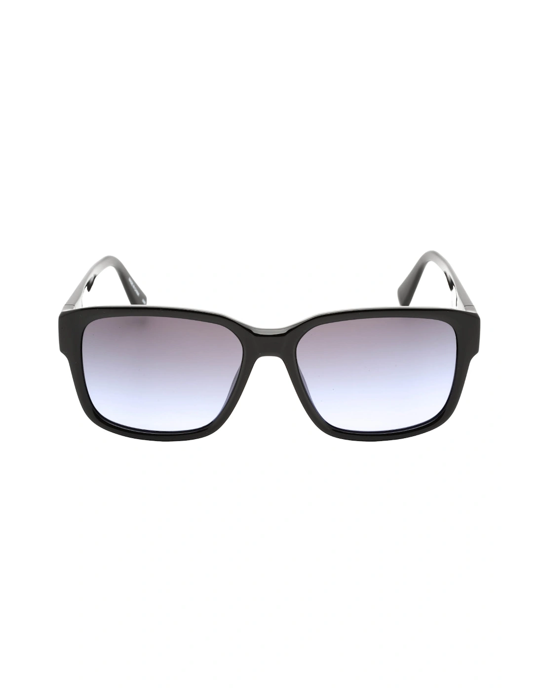Black Framed Grey Violet Gradient Lensed Sunglasses