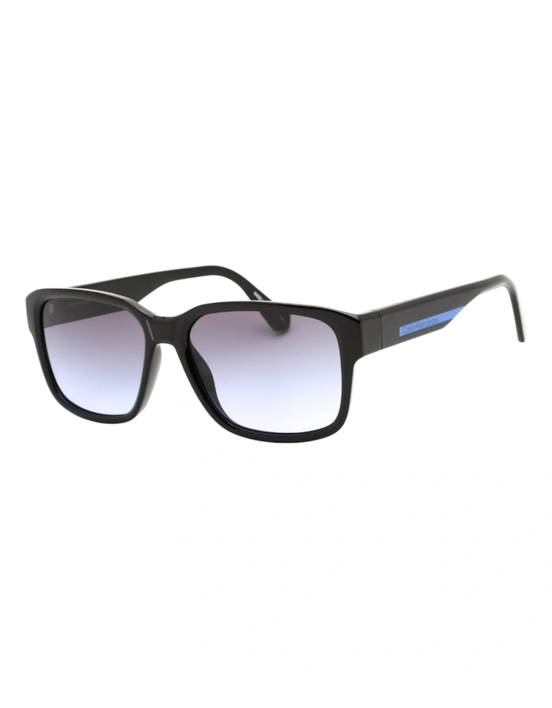 Black Framed Grey Violet Gradient Lensed Sunglasses