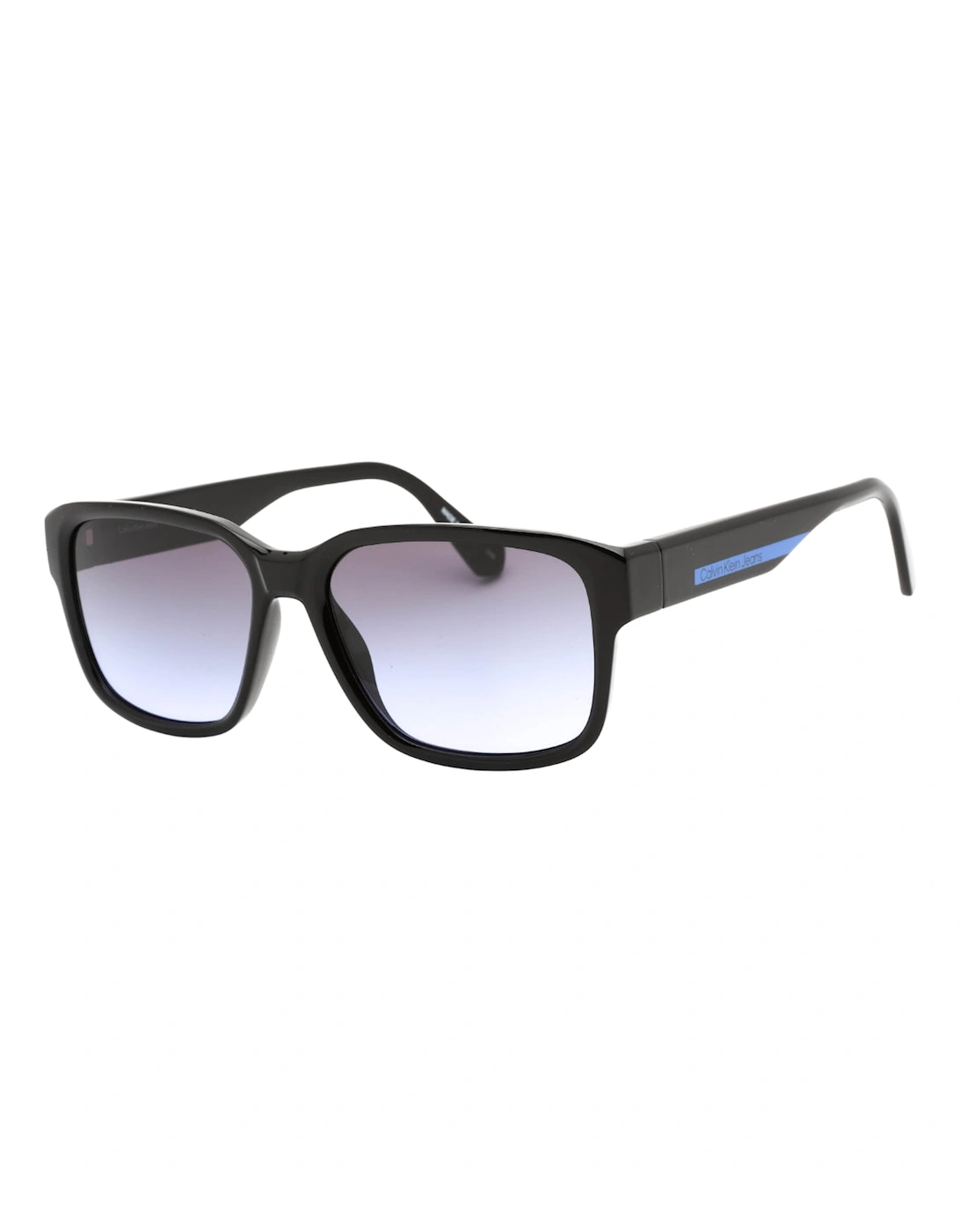 Black Framed Grey Violet Gradient Lensed Sunglasses