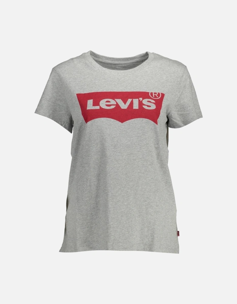 Classic Round Neck Short Sleeve Cotton T-Shirt Women - Brown