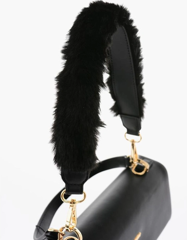 Solid Eco-Leather Shoulder Bag Women - Black Tote Bags