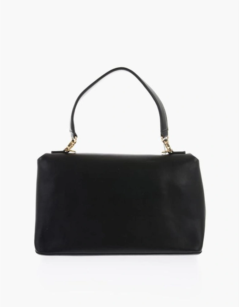 Solid Eco-Leather Shoulder Bag Women - Black Tote Bags
