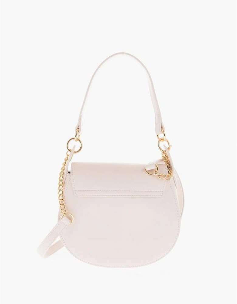 Eco-Leather Shoulder Bag with Logo Women - White
