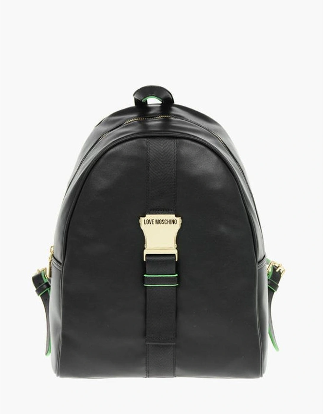Zip Closure Adjustable Shoulder Strap Bag Women - Black Backpacks, 6 of 5